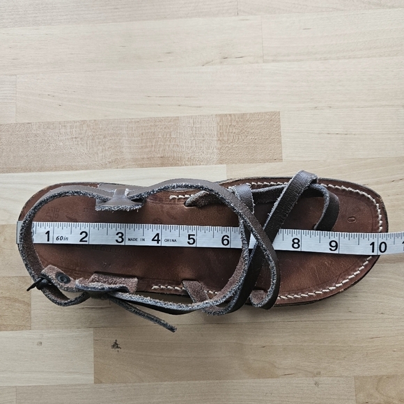 NIMROD Israeli Sandals Handmade 100% Leather Sz 9.5 - Picture 11 of 12